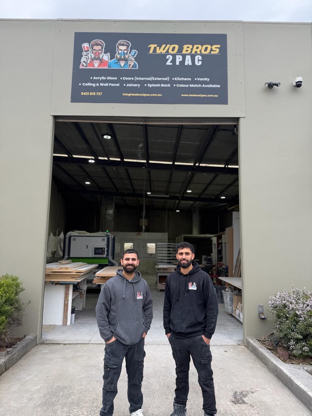 Sam and Garry, owners of Two Bros Painting and Decorating